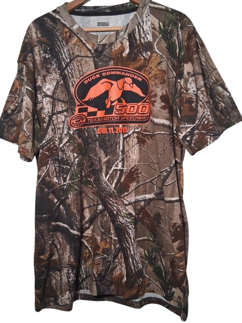 Duck Commander 500 Shirt XL 2015 Texas Motor Speedway Realtree Camo - Picture 2 of 10
